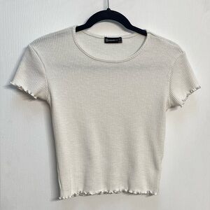 Popular 21, Women’s, Juniors, White, Crop Top, Size L